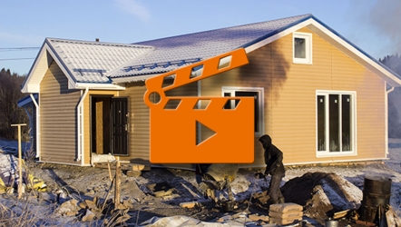 Бригада «POZERN» строит каркасный дом - видео